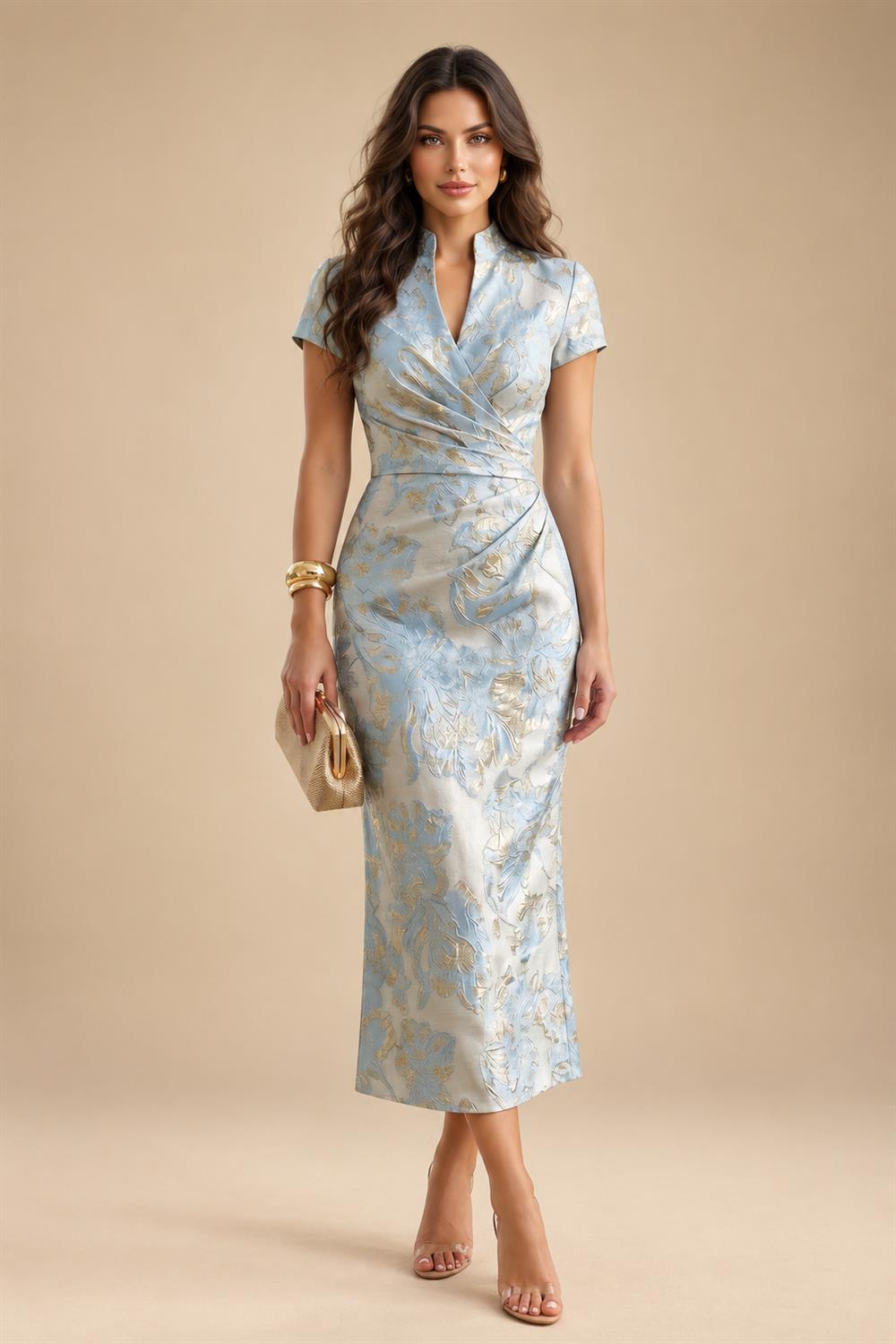 Sheath/Column Off Shoulder Chiffon Floor-Length Mother of the Bride & Groom Dresses with Lace Appliques (SHI22501551)