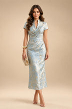 A-Line/Princess Scoop Neck Chiffon Maxi Mother of the Bride & Groom Dresses with Ruffles (SHI22501599)