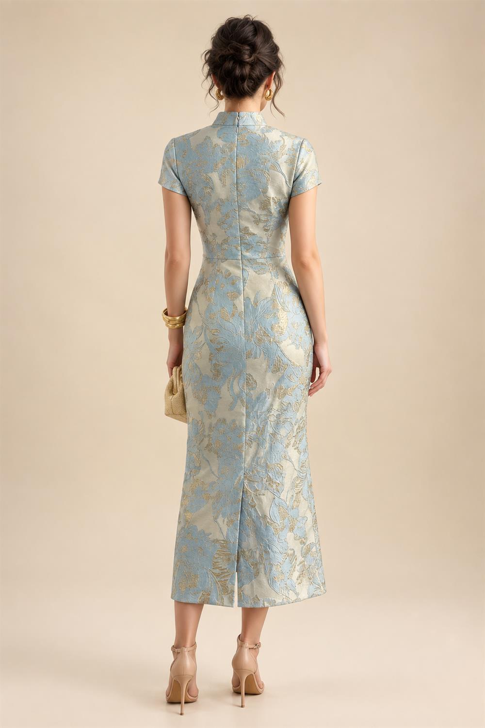 A-Line/Princess Strapless Jacquard Mini Homecoming Dresses with Bow & Pearls (SHI22370552)