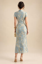 A-Line/Princess Strapless Jacquard Mini Homecoming Dresses with Bow & Pearls (SHI22370552)