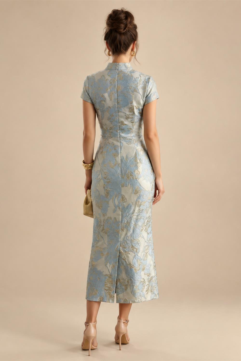 A-Line/Princess Scoop Neck Satin High-Low Mother of the Bride & Groom Dresses with Lace Appliques, Ruffles & Pleats (SHI22501633)