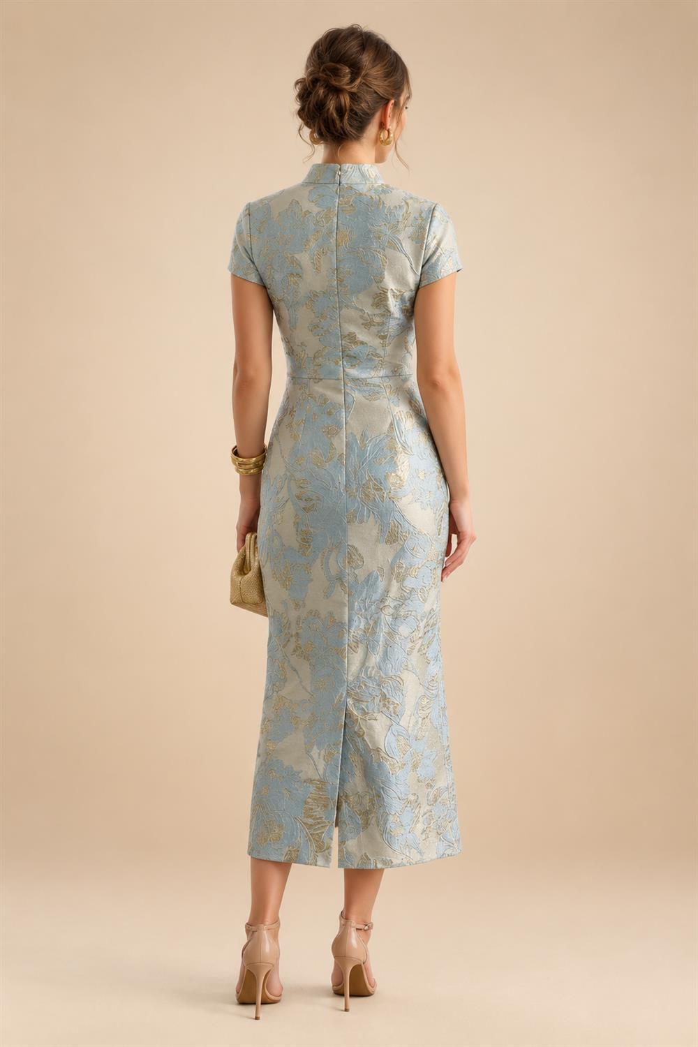 Sheath Silk Off Shoulder Ruched Maxi Mother of the Bride & Groom Dresses (SHI22500808)