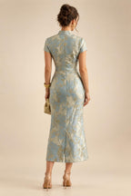 A-Line/Princess Off Shoulder Chiffon Floor-Length Mother of the Bride & Groom Dresses with Sequin, Lace Appliques & Pleats (SHI22501662)