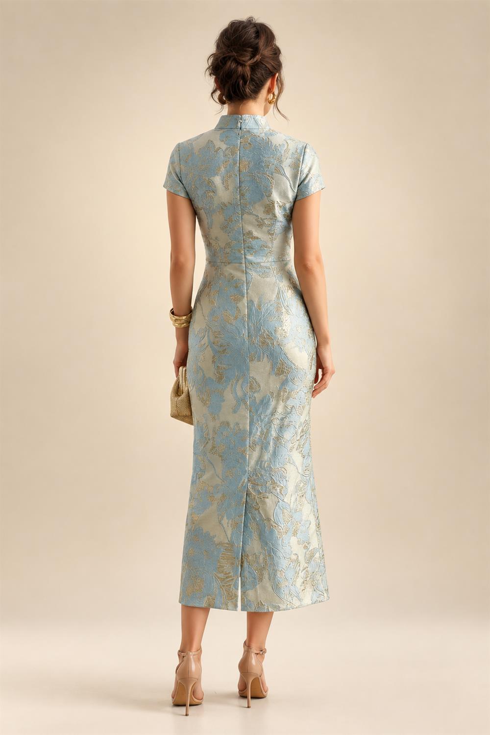 A-Line Floral Sequin Lace Floor-Length Mother of the Bride & Groom Dresses with Ruched Satin Bodice (SHI22500639)