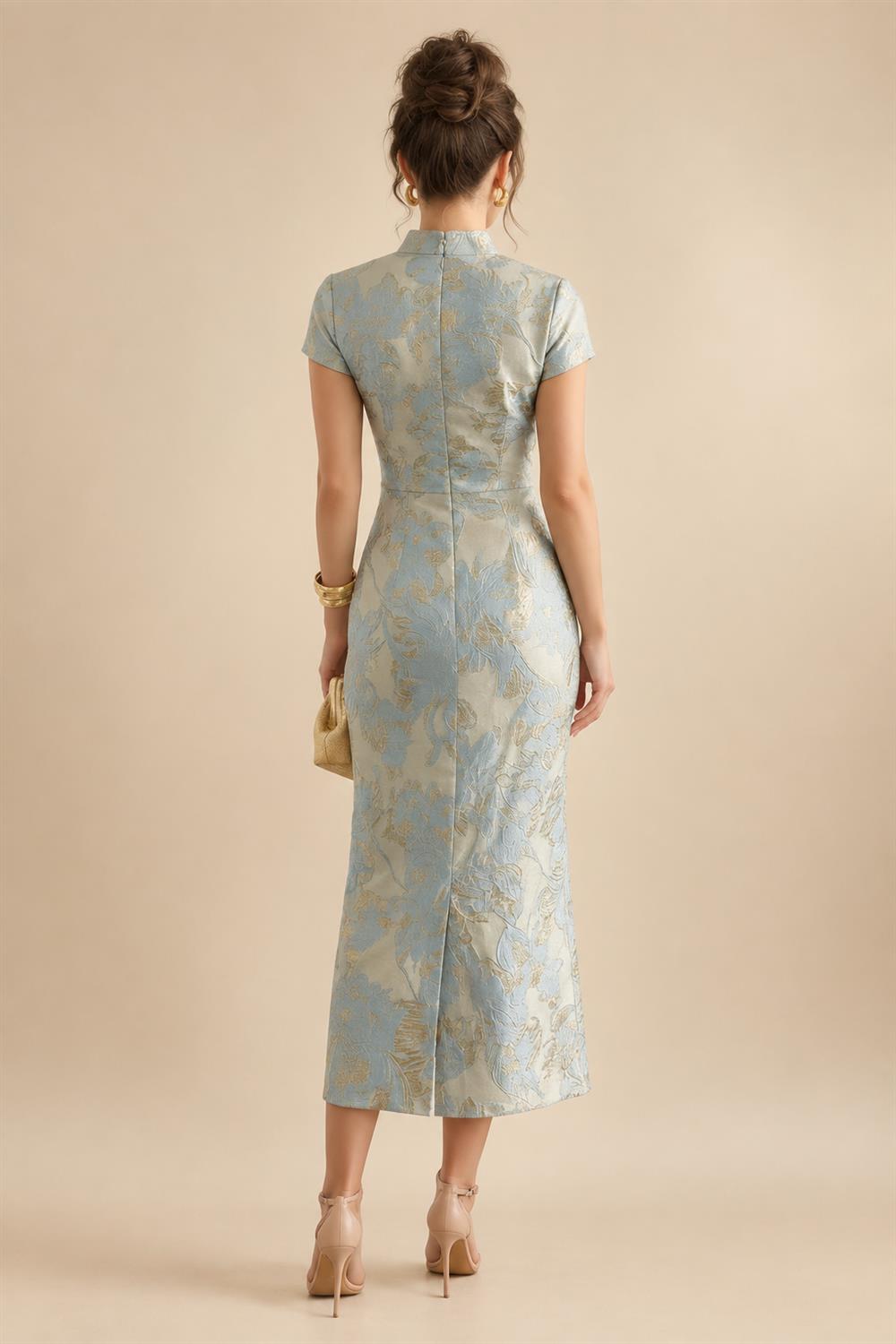 A-Line/Princess V-Neck Velvet Floor-Length Mother of the Bride & Groom Dresses with Ruched Waist (SHI22501614)