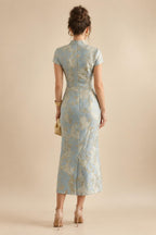 A-Line/Princess V-Neck Velvet Floor-Length Mother of the Bride & Groom Dresses with Ruched Waist (SHI22501614)