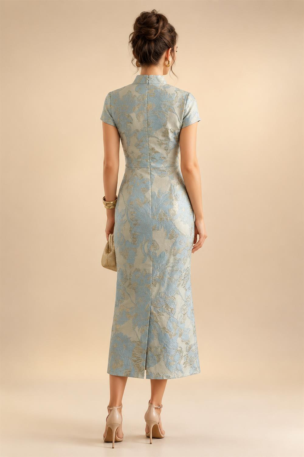 Lace Sheath/Column One Shoulder Floor-Length Mother of the Bride & Groom Dresses with Ruched Waist (SHI22500892)