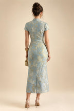 A-Line/Princess One Shoulder Chiffon Floor-Length Mother of the Bride & Groom Dresses with Lace Appliques, Sweep Train & Side Sash (SHI22501663)