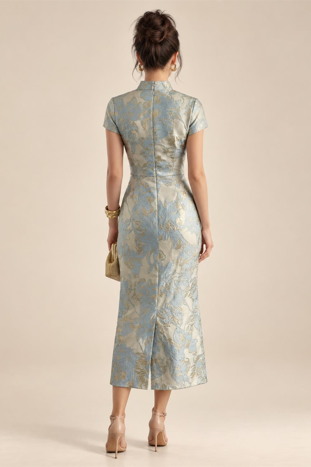 Two-Piece Mermaid Long Sleeve Floor-Length Mother of the Bride Dresses with Blazer Jacket (SHIA22500213)