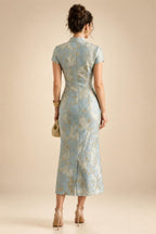 A-Line/Princess Scoop Neck Chiffon Maxi Mother of the Bride & Groom Dresses with Ruffles (SHI22501599)