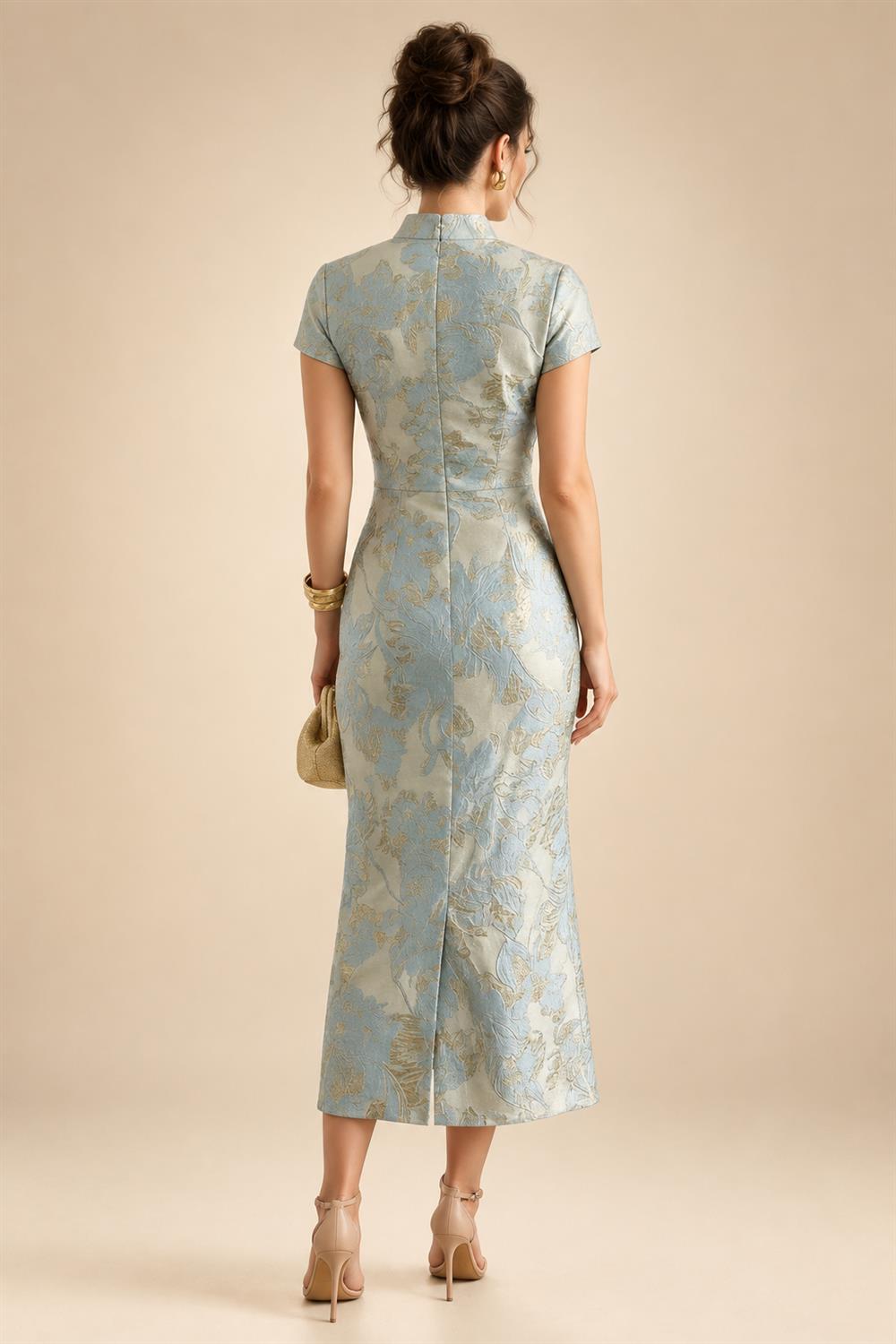 A-Line/Princess Scoop Neck Chiffon Maxi Mother of the Bride & Groom Dresses with Ruffles (SHI22501599)