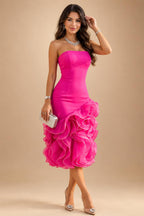 A-Line Chiffon Pleated Long Mother of the Bride & Groom Dresses with 3/4 Flutter Sleeves & Sequin Waist (SHI22500702)