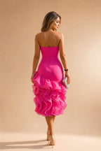 Sheath/Column Off Shoulder Stretch Jersey Floor-Length Mother of the Bride & Groom Dresses with Lace Appliques Sleeves & Slit (SHI22501550)