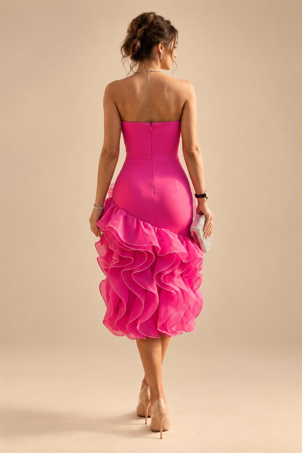 A-Line/Princess V-Neck Velvet Floor-Length Mother of the Bride & Groom Dresses with Ruched Waist (SHI22501614)