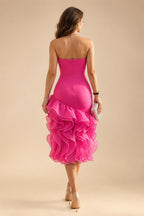 Sheath Chiffon Floral Print Cape Sleeves Mother of the Bride & Groom Dresses for Formal Wedding (SHI22500682)