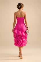 Jacquard Sheath/Column V-Neck Floor-Length Mother of the Bride & Groom Dresses with Ruched Waist (SHIB22500907)