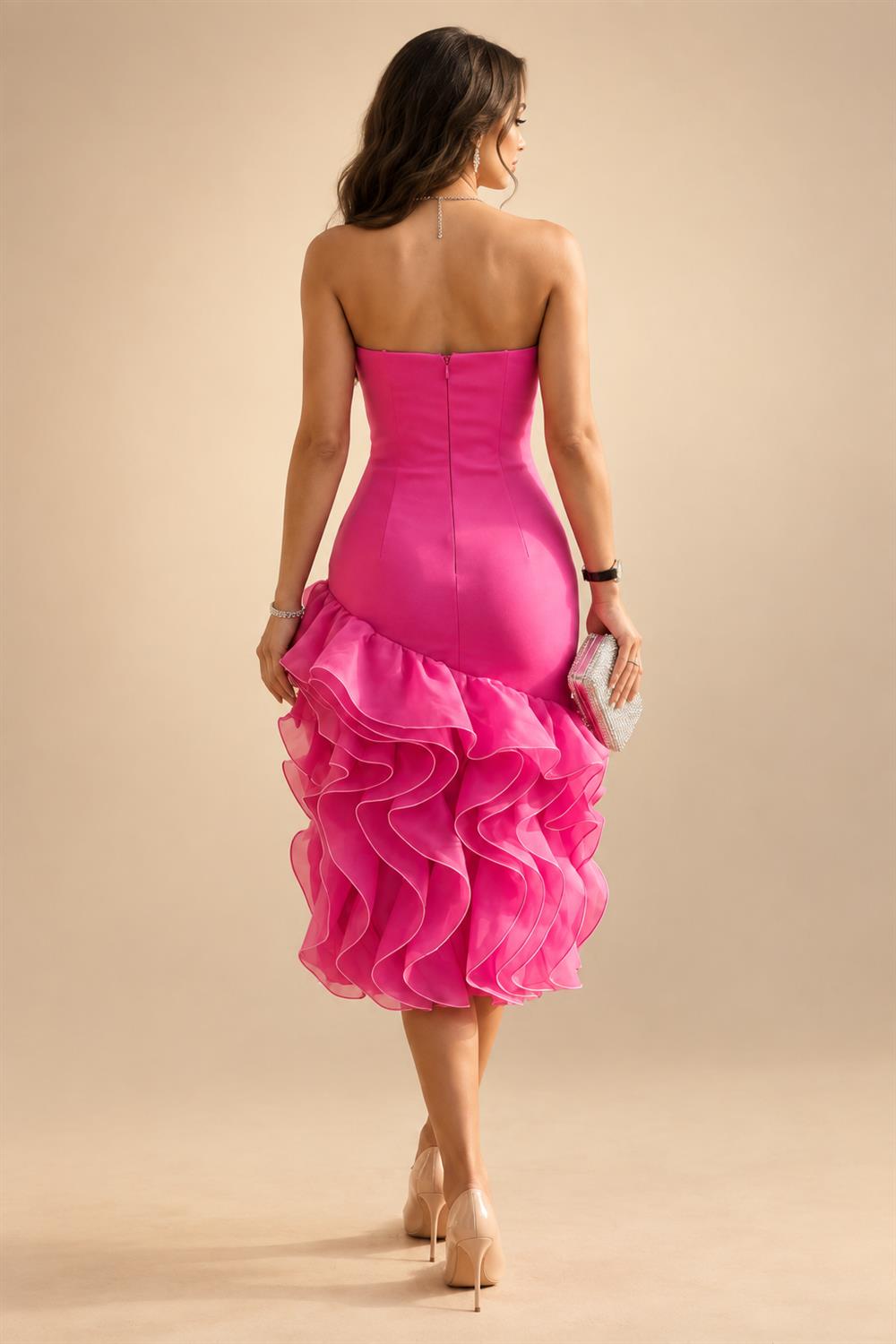 Sheath/Column Scoop Neck Lace Appliques Maxi Mother of the Bride & Groom Dresses with Ruched Waist & Sequin (SHI22501632)
