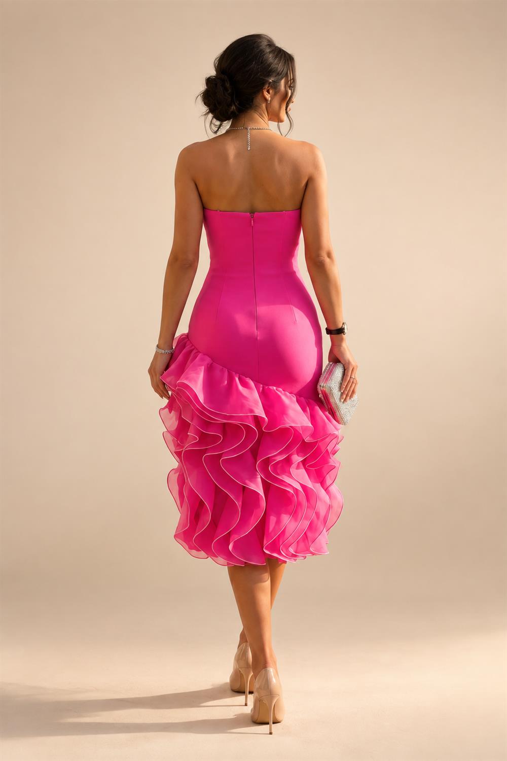 A-Line/Princess V-Neck Chiffon Floor-Length Mother of the Bride & Groom Dresses with Pleats (SHI22501646)