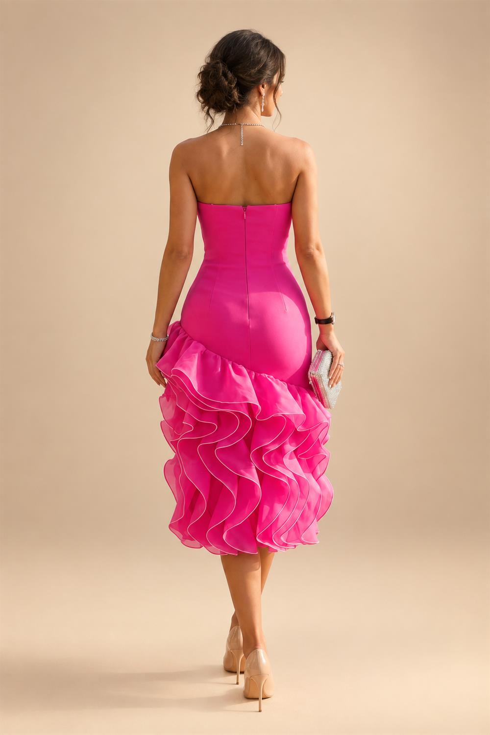 Sheath/Column One Shoulder Floral Embroidery Floor-Length Mother of the Bride & Groom Dresses with Side Draped Sash (SHI22501617)