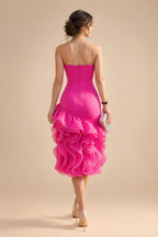 A-Line/Princess Scoop Neck Chiffon Floor-Length Mother of the Bride & Groom Dresses with Tiered Layers & Ruffles (SHI22501612)
