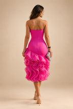 A-Line/Princess Scoop Neck Chiffon Maxi Mother of the Bride & Groom Dresses with Lace Appliques & Pleats (SHI22501638)
