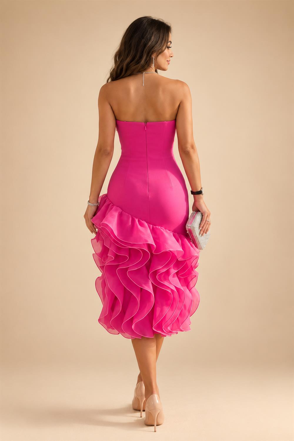 Scoop Neck Chiffon Floor-Length Mother of the Bride & Groom Jumpsuit with Lace Appliques (SHI22501558)