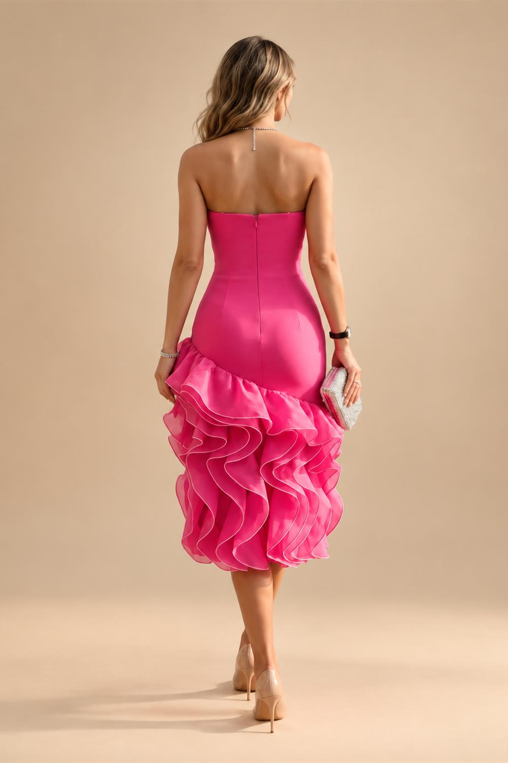 Jacquard A-Line/Princess V-Neck Floor-Length Mother of the Bride & Groom Dresses with Ruched Waist & Pockets (SHI22500984)
