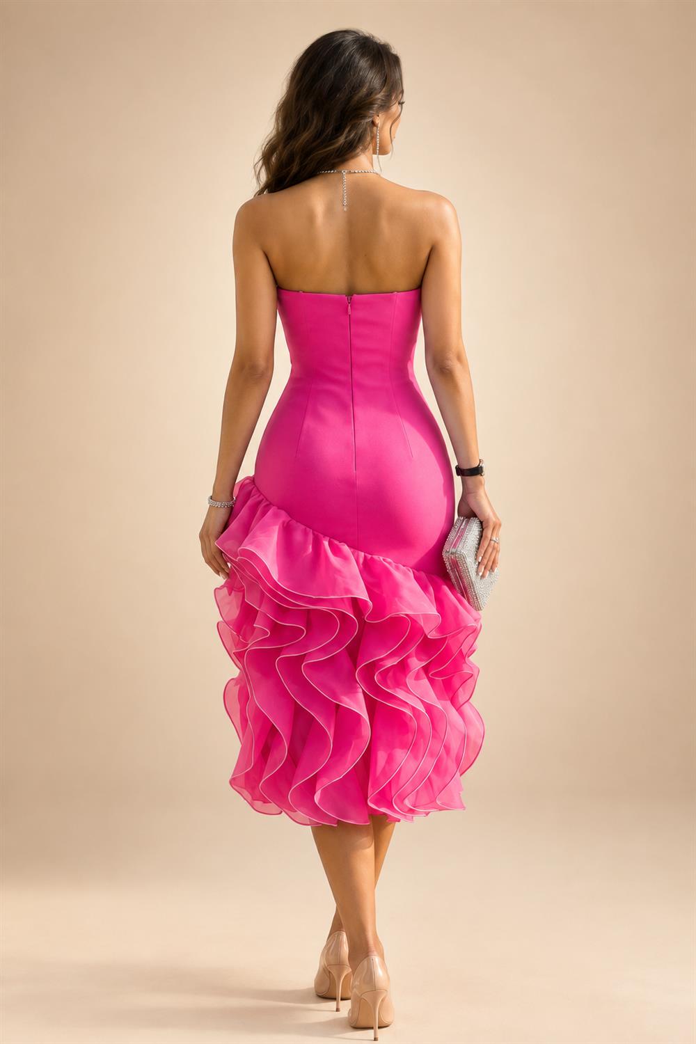 A-Line/Princess V-Neck Velvet Floor-Length Mother of the Bride & Groom Dresses with Ruched Waist (SHI22501614)