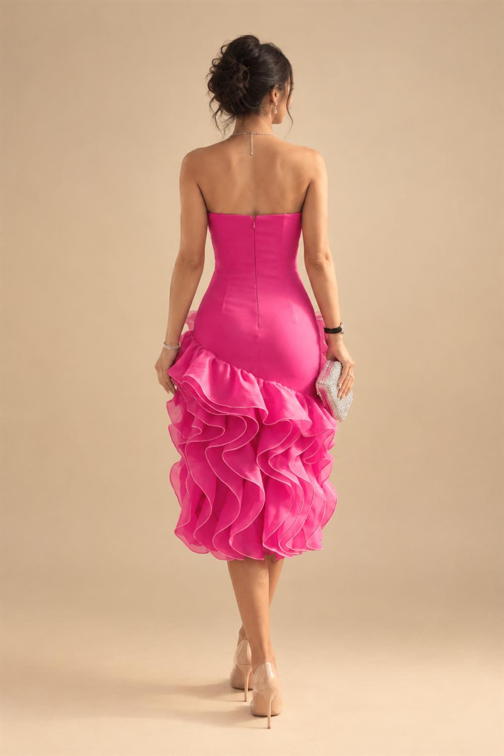 Sheath/Column Scoop Neck Velvet Floor-Length Mother of the Bride & Groom Dresses with Rhinestones (SHI22501640)