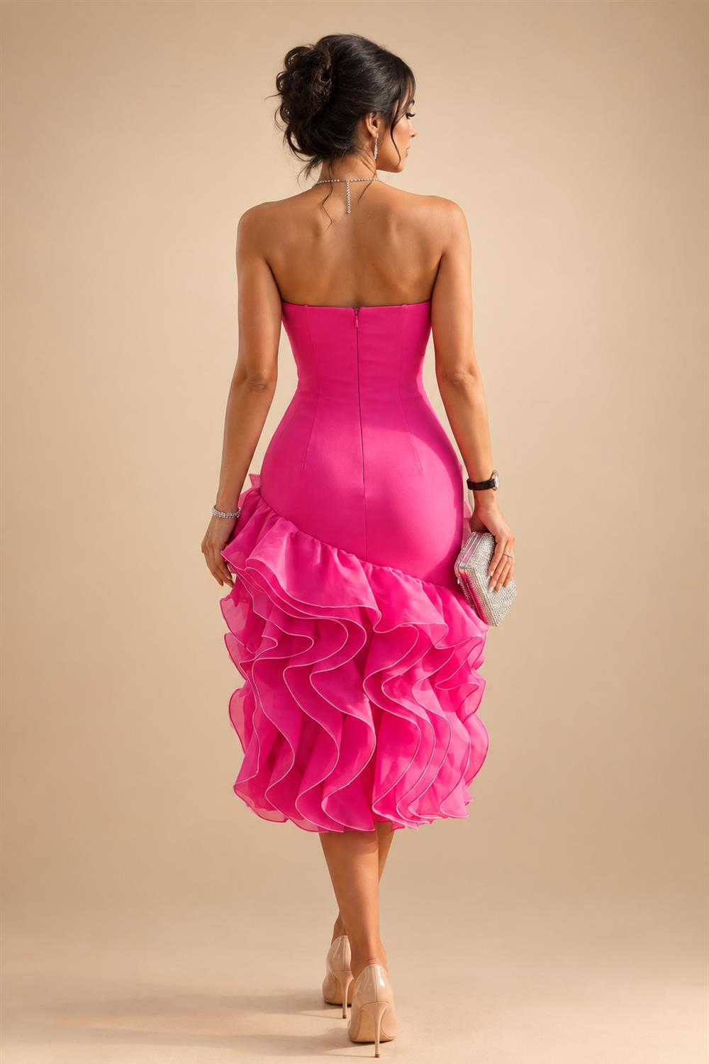 Satin A-Line/Princess Spaghetti Straps Short Homecoming Dresses with Ruched Waist (SHI22370238)