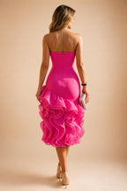 Sheath Chiffon Cape Sleeves Maxi Mother of the Bride & Groom Dresses with Ruched Waist (SHI22500727)