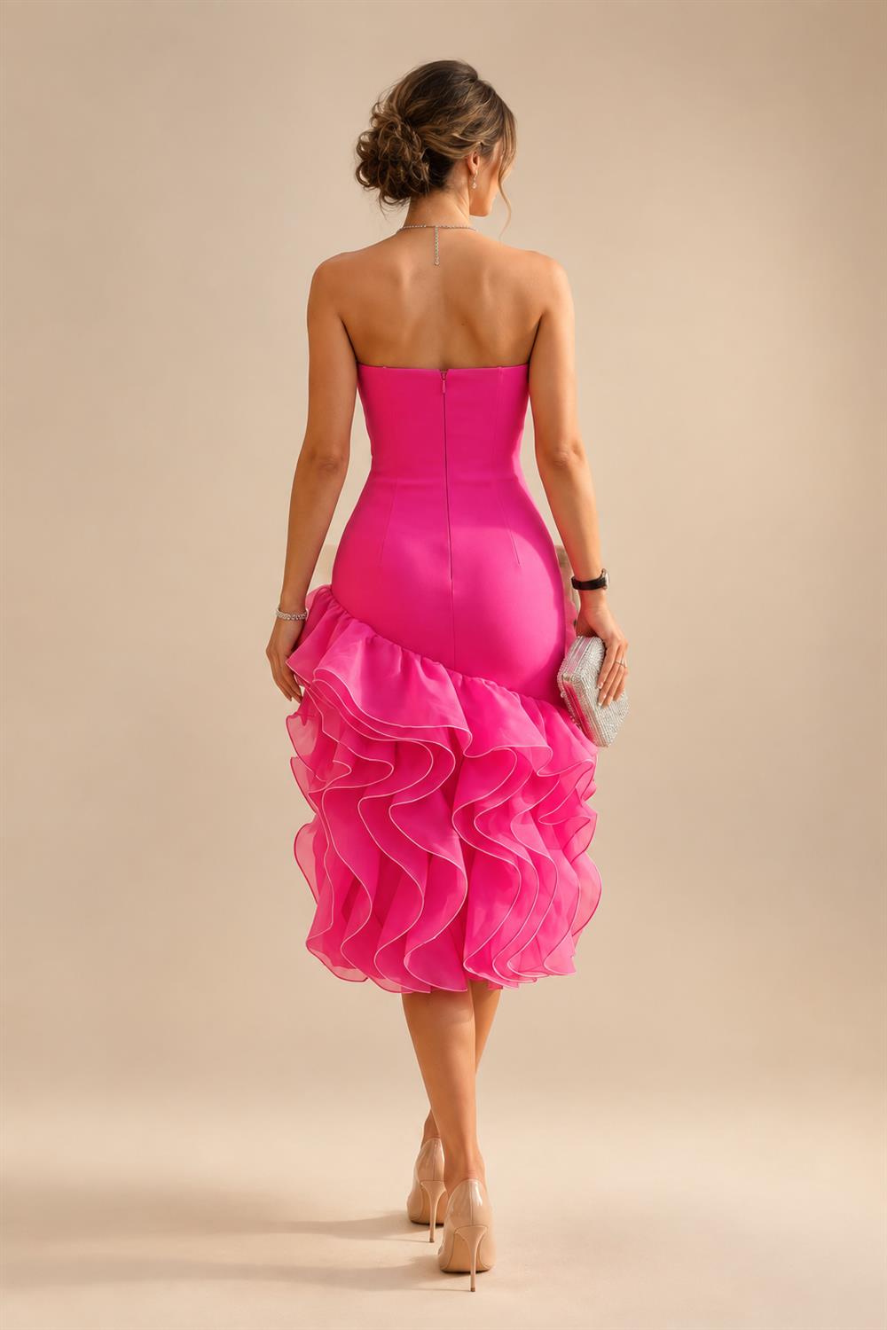 Sheath Floral Jacquard Off Shoulder Mother of the Bride & Groom Dresses with Flower (SHI22500777)