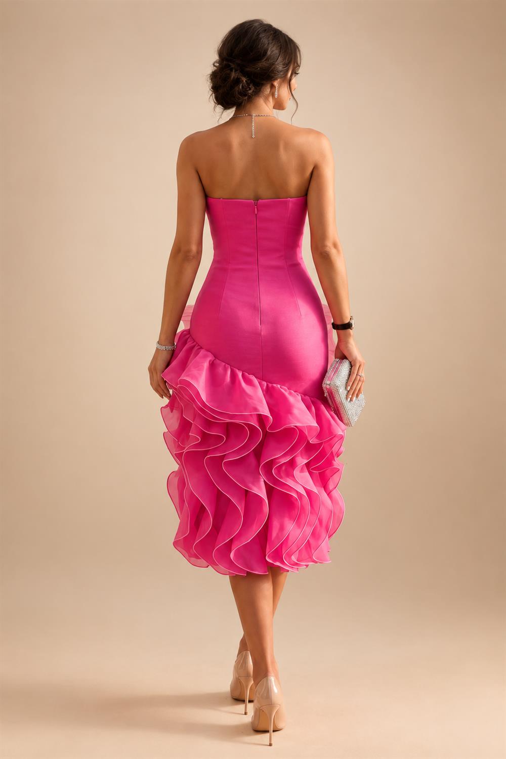 A-Line/Princess Scoop Neck Chiffon Floor-Length Mother of the Bride & Groom Dresses with Lace Appliques & Pleats (SHI22501611)