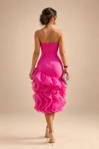 A-Line/Princess Scoop Neck Pleated Satin Evening Dresses with Sequins (SHI22500066)