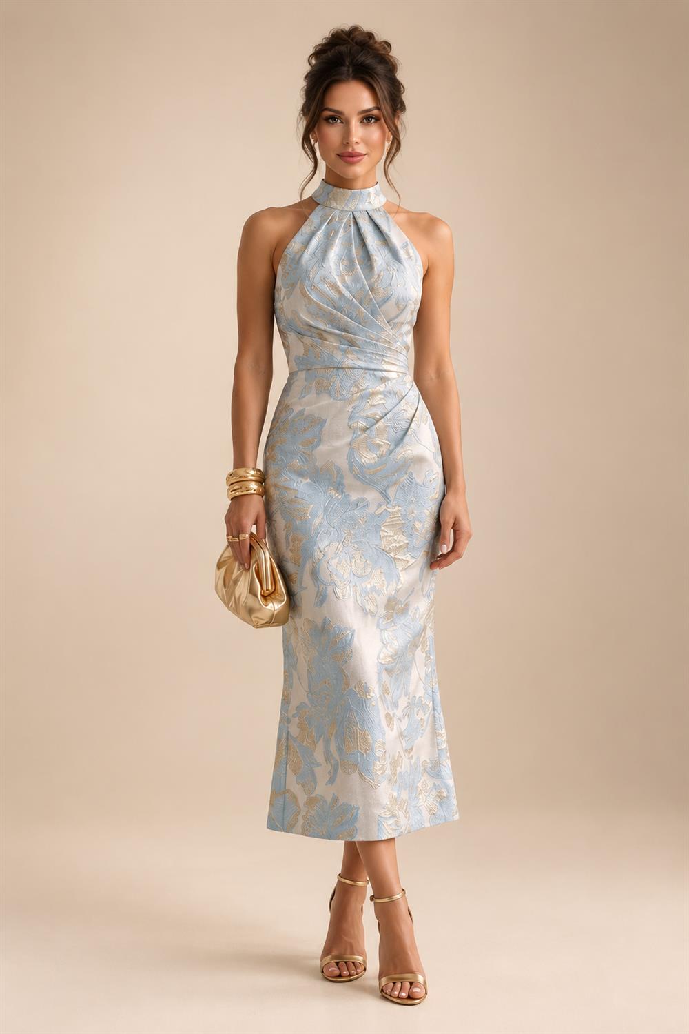 A-Line/Princess V-Neck Chiffon Floor-Length Mother of the Bride & Groom Dresses with Lace Appliques & Pleats (SHI22501670)