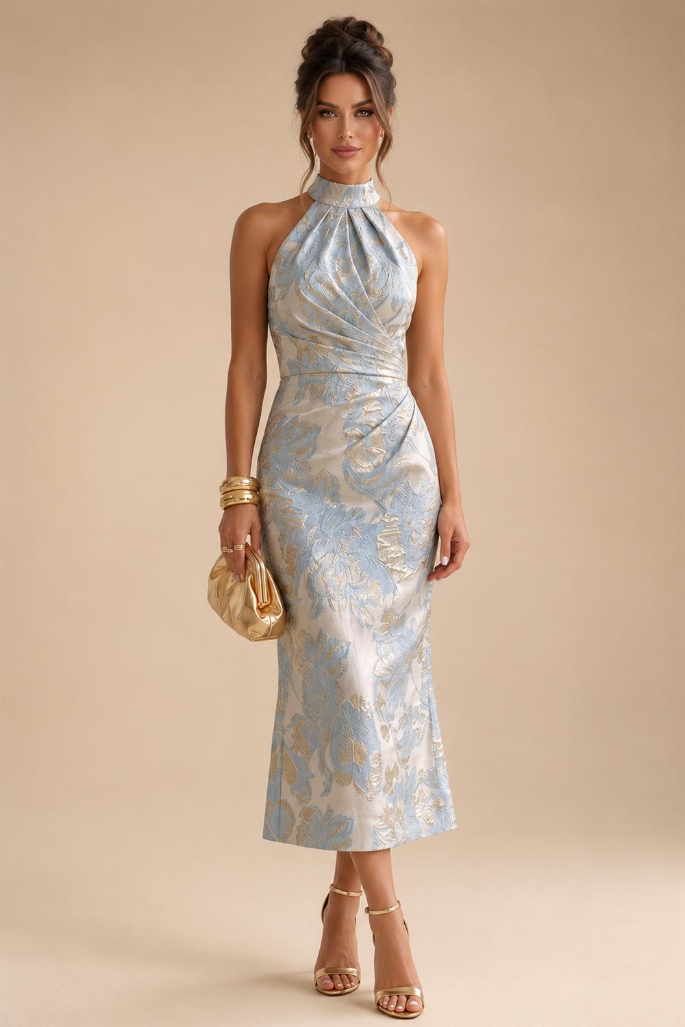 A-Line/Princess Off Shoulder Chiffon Floor-Length Mother of the Bride & Groom Dresses with Lace Appliques & Pleats (SHI22501566)