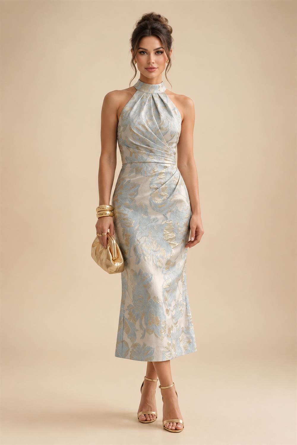 A-Line/Princess Sweetheart Chiffon Maxi Mother of the Bride & Groom Dresses with Lace Appliques & Ruched Bodice (SHI22501637)