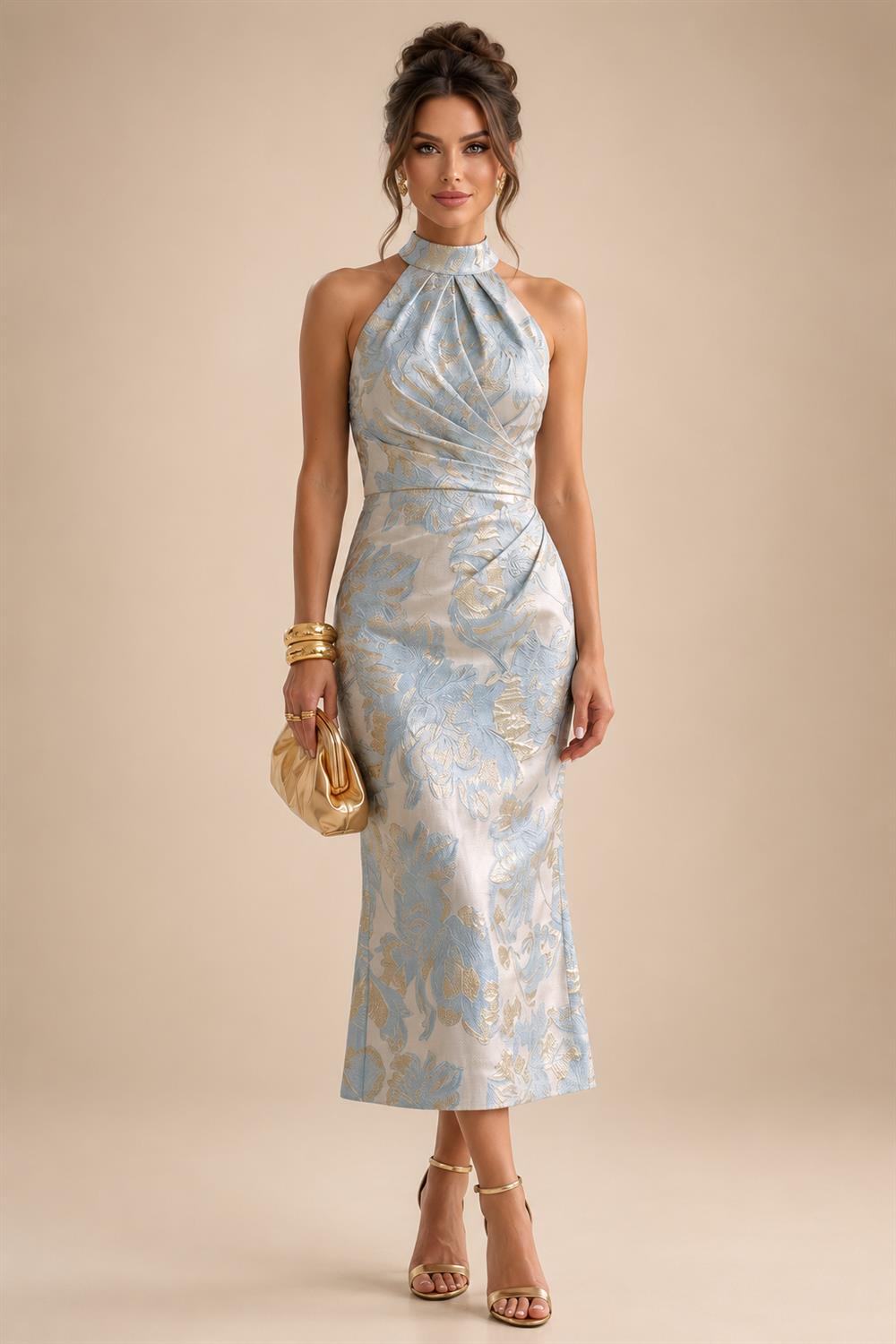 A-Line/Princess One Shoulder Chiffon Floor-Length Mother of the Bride & Groom Dresses with Lace Appliques, Sweep Train & Side Sash (SHI22501663)