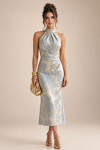 A-Line/Princess Off Shoulder Chiffon Maxi Mother of the Bride & Groom Dresses with Lace Appliques, Rhinestone & Pleats (SHI22501655)