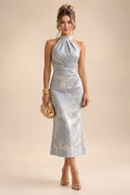 Tulle A-Line/Princess V-Neck Floor-Length Mother of the Bride & Groom Dresses with 3D Flowers (SHI22501351)
