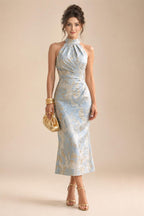 A-Line Chiffon V-Neck Short Sleeve Mother of the Bride Dresses Floor-Length with Sequin Appliques (SHI22500297)