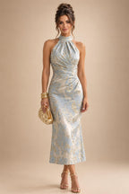 A-Line/Princess Strapless Jacquard Mini Homecoming Dresses with Bow & Pearls (SHI22370552)