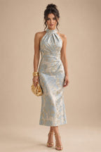A-Line/Princess One Shoulder Floral Embroidery Floor-Length Mother of the Bride & Groom Dresses for Women (SHI22501656)