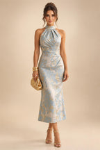 Sheath/Column Scoop Neck Lace Appliques Maxi Mother of the Bride & Groom Dresses with Ruched Waist & Sequin (SHI22501632)
