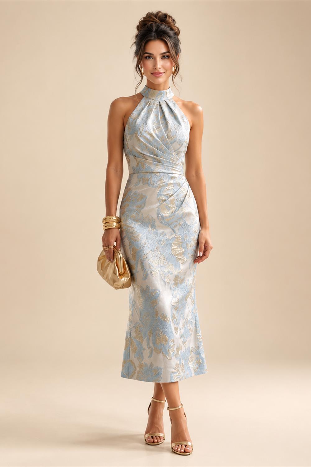 A-Line/Princess Scoop Neck Satin High-Low Mother of the Bride & Groom Dresses with Lace Appliques, Ruffles & Pleats (SHI22501633)