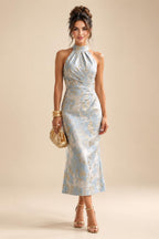 A-Line/Princess Scoop Neck Satin High-Low Mother of the Bride & Groom Dresses with Lace Appliques, Ruffles & Pleats (SHI22501633)