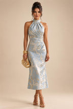 A-Line/Princess V-Neck Velvet Floor-Length Mother of the Bride & Groom Dresses with Ruched Waist (SHI22501614)