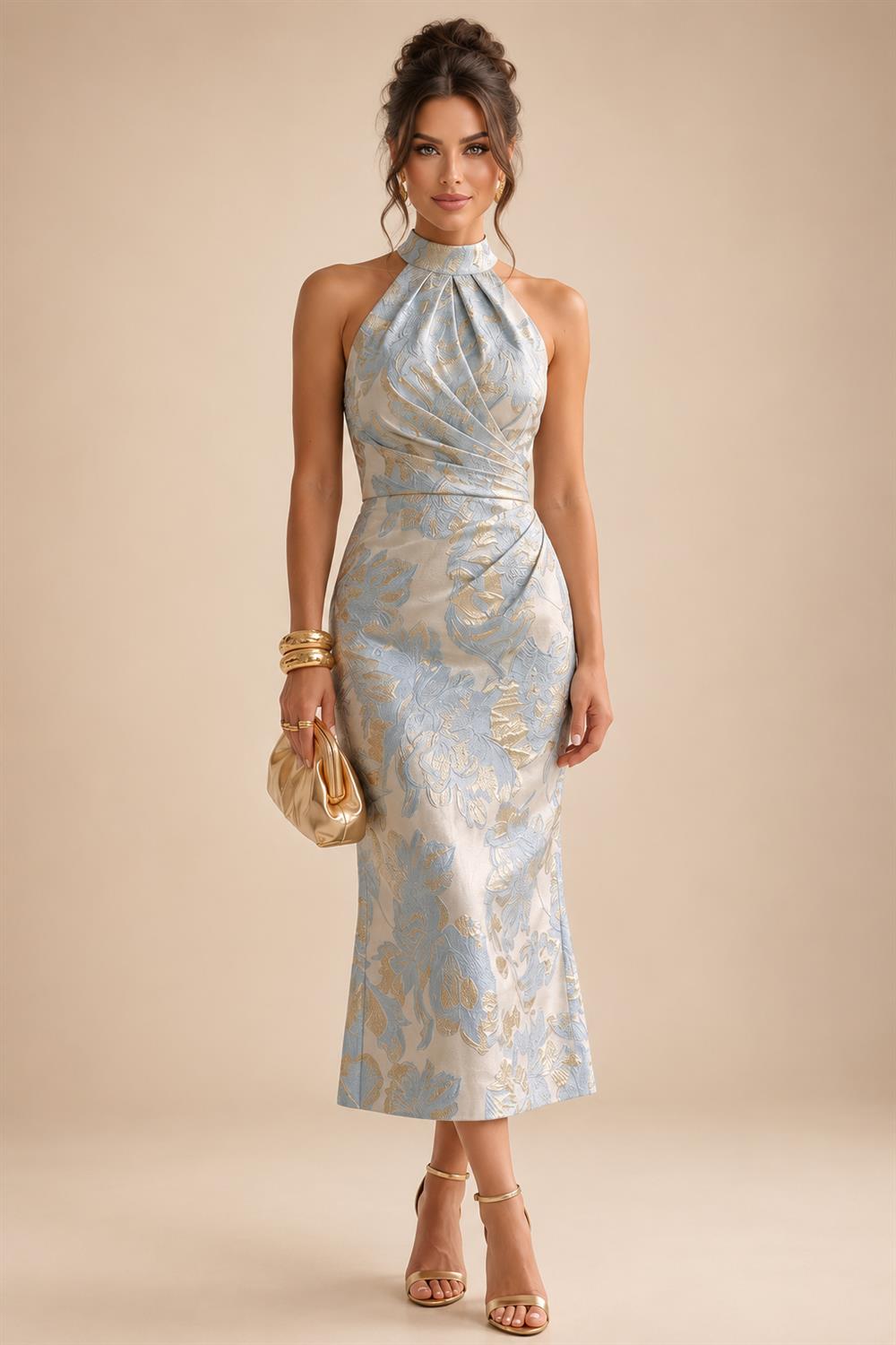 Sheath/Column Scoop Neck Velvet Floor-Length Mother of the Bride & Groom Dresses with Rhinestones (SHI22501640)
