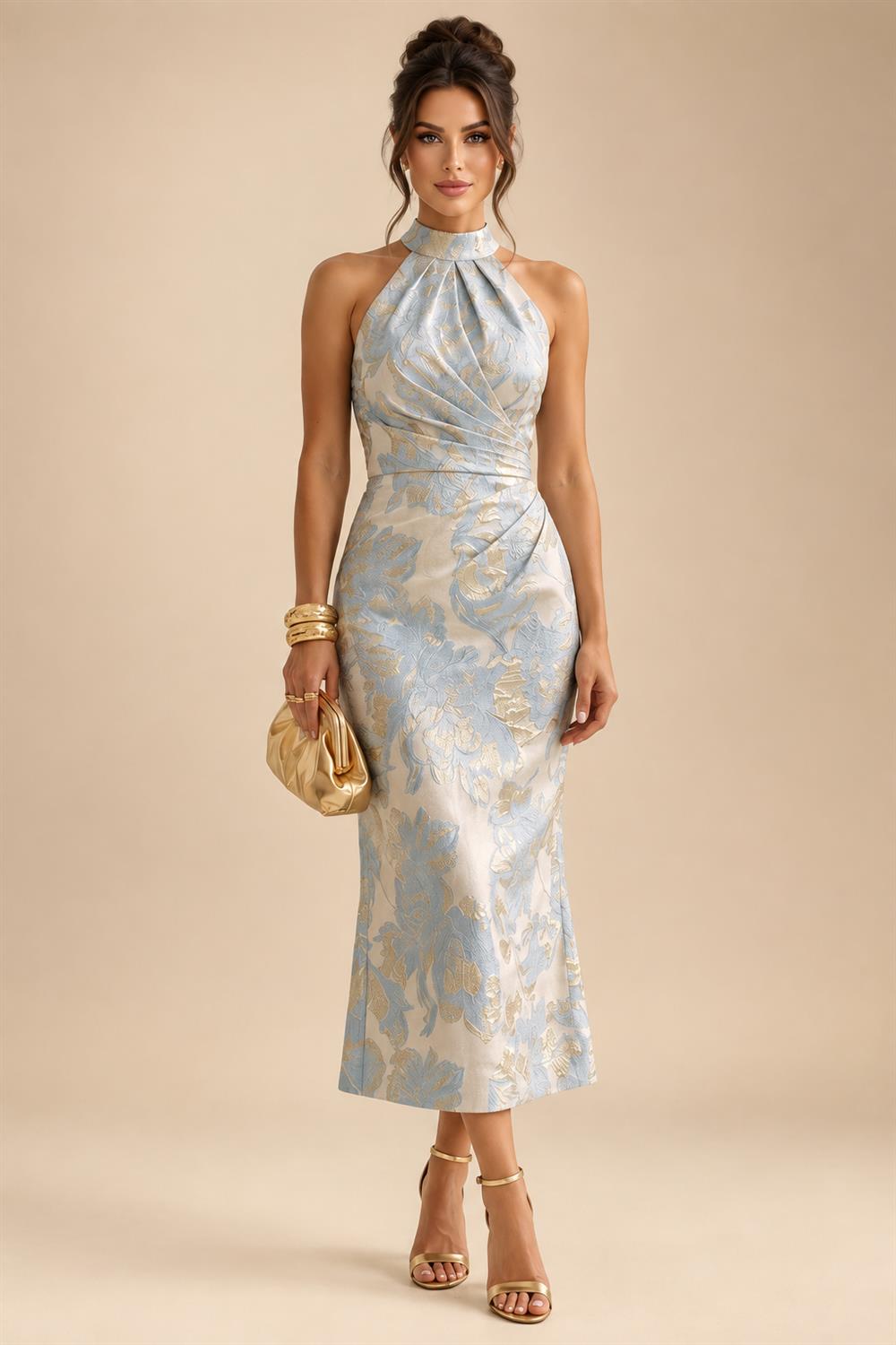 A-Line/Princess Off Shoulder Chiffon Floor-Length Mother of the Bride & Groom Dresses with Sequin, Lace Appliques & Pleats (SHI22501662)