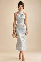 Sheath/Column Asymmetric Neck Satin Maxi Mother of the Bride & Groom Dresses with Side Sash, Slit & Ruched Waist (SHI22501643)